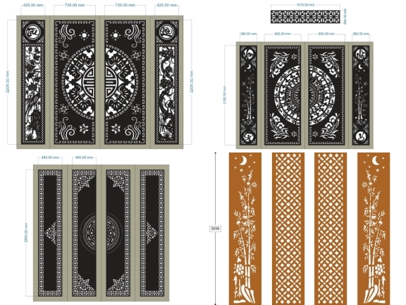 Bộ Sưu Tập 20 mẫu Cổng CNC 4 Cánh Được Ưa Chuộng Nhất