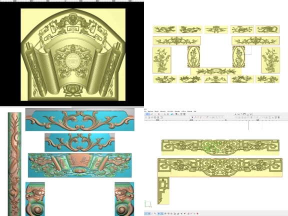 Bộ sưu tập 4 mẫu đồ thờ CNC jdpaint chất lượng nhất