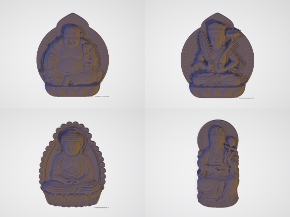 Bộ sưu tập 5 mẫu Tượng file Stl chi tiết