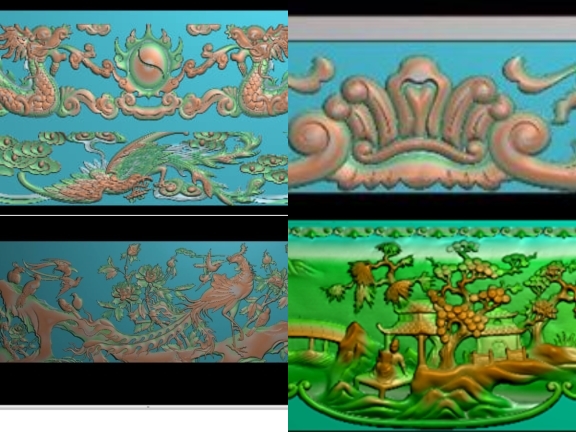 Bộ sưu tập 6 mẫu triện CNC trang trí cùng yếm CNC rất đẹp