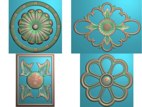 Bộ sưu tập 7 mẫu mâm trần CNC jdpaint cực đẹp