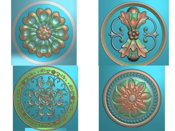 Bộ sưu tập 7 mẫu mâm trần CNC jdpaint đẹp, miễn phí