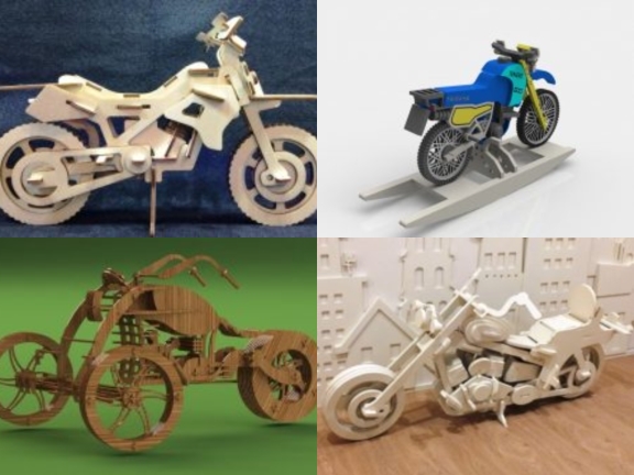 Bộ sưu tập 7 mẫu mô hình mô tô 2 bánh rất đẹp và chi tiết