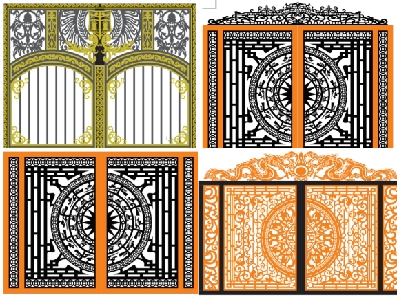 Bộ sưu tập cổng 2 cánh tự do mang phong cách thiết kế hài hòa, tạo điểm nhấn sang trọng và chuyên nghiệp cho không gian lối vào.