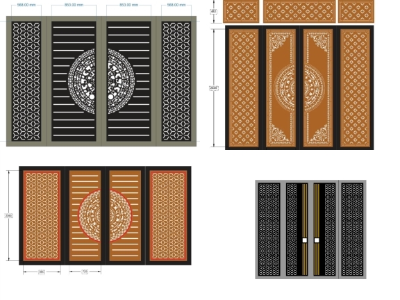 Bộ Sưu Tập Cổng 4 Cánh Bông Tuyết Đẹp Ấn Tượng