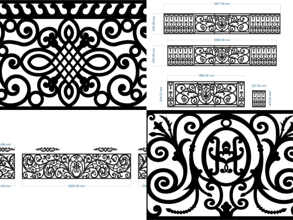 Bộ Sưu Tập Lan Can CNC Nhà Ở