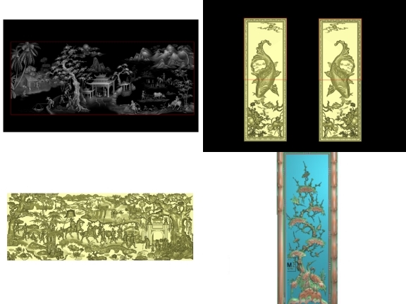Bộ thiết kế 15 tranh CNC trên Jdpaint