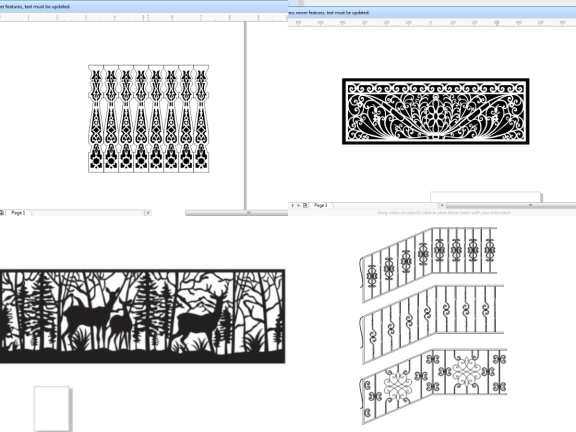 Bộ tổng hợp 10 mẫu thiết kế Lan Can trên Corel