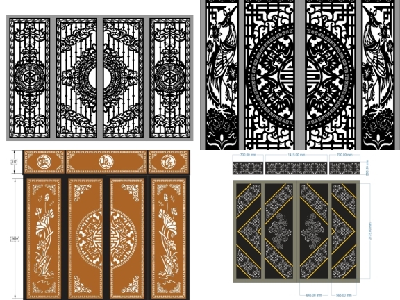 BST 20 mẫu cổng 4 cánh hiện đại