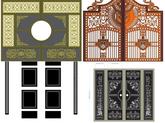 BST 6 mẫu cổng hoa văn