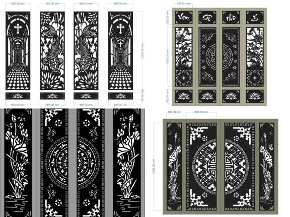 BST 7 mẫu cổng hoa sen cnc mới nhất