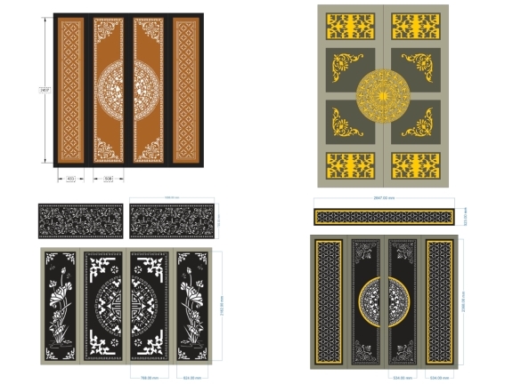 BST 8 mẫu cổng hoa văn mới nhất