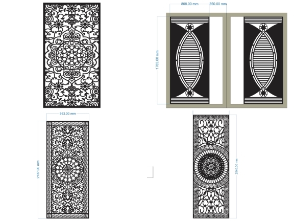 Tổng hợp trọn bộ 10 mẫu Cổng 1 cánh đẹp trên autocad