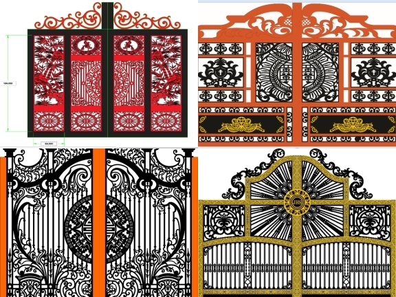 Bộ sưu tập 5 mẫu cổng 2 cánh biệt thự tuyệt đẹp