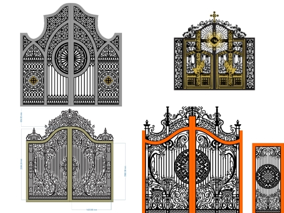 Bộ sưu tập 10 mẫu Cổng 2 cánh biệt thự đẹp giá ưu đãi