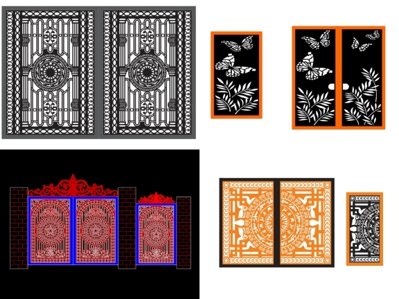 Bộ sưu tập 5 mẫu Cổng 2 cánh chính và phụ tuyệt đẹp