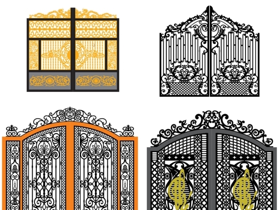 Bộ sưu tập tổng hợp 10 mẫu cổng 2 cánh có vòm