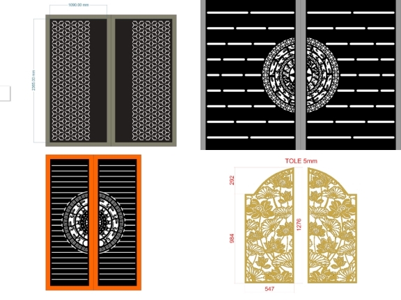 Bộ 10 mẫu Cổng 2 cánh đơn giản đẹp mắt giảm 20%