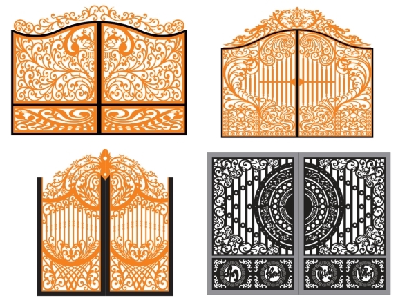 Download 10 mẫu Cổng 2 cánh hoa văn mới nhất hiện nay