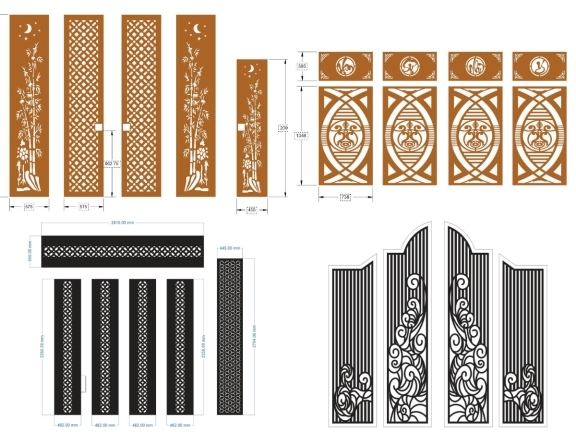Tổng hợp trọn bộ 10 mẫu Cổng 4 cánh hiện đại đẹp