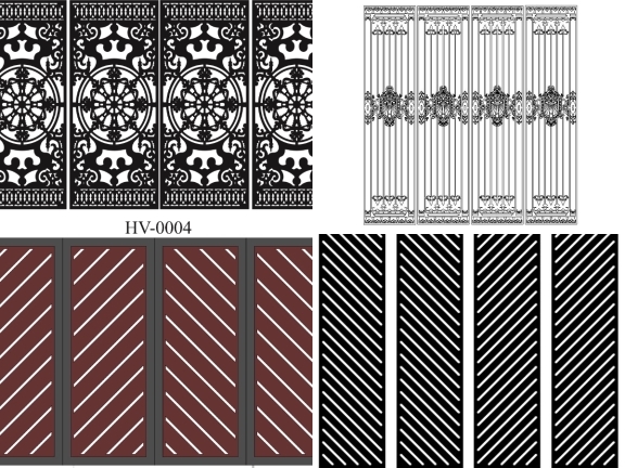 Tổng hợp 10 mẫu Cổng 4 cánh hoa văn hiện đại giá rẻ
