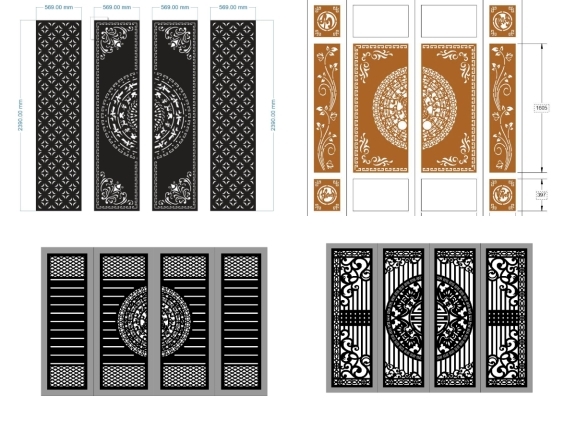 Tổng hợp bộ sưu tập 10 mẫu cổng 4 cánh mới hot nhất