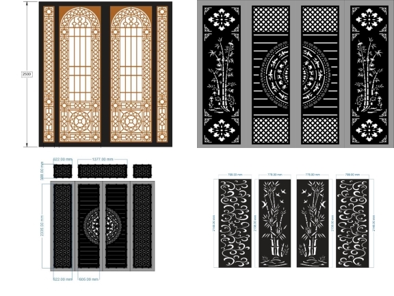 Bộ sưu tập 10 mẫu cổng 4 cánh mới nhất hiện nay
