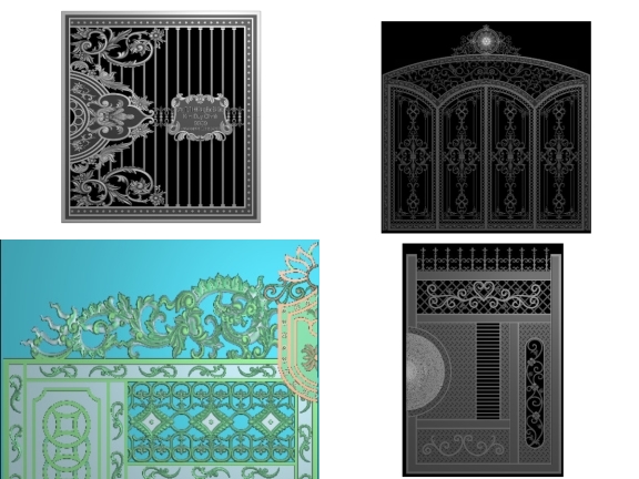 Tải ngay bộ 10 mẫu Cổng nhôm đúc 2 cánh tuyệt đẹp