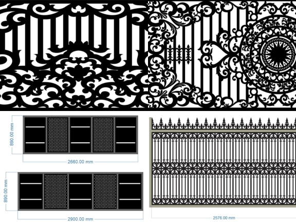 Bộ sưu tập 10 mẫu hàng rào hoa văn CNC đẹp cho mặt tiền