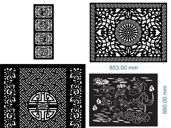 Tuyển chọn 10 mẫu vách ngăn cnc đẹp và sắc nét