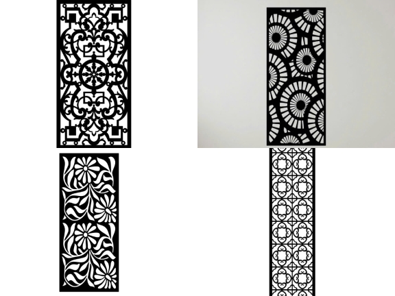 Catalogue 10 mẫu Vách ngăn hoa cnc file dxf