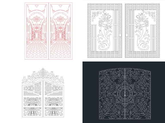 Bộ sưu tập 15 mẫu cổng 2 cánh hiện đại đơn giản