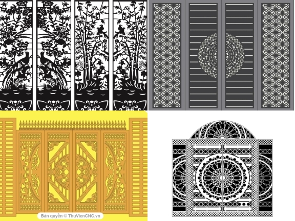 Bộ sưu tập 15 mẫu Cổng 4 cánh giá rẻ nhất hiện nay