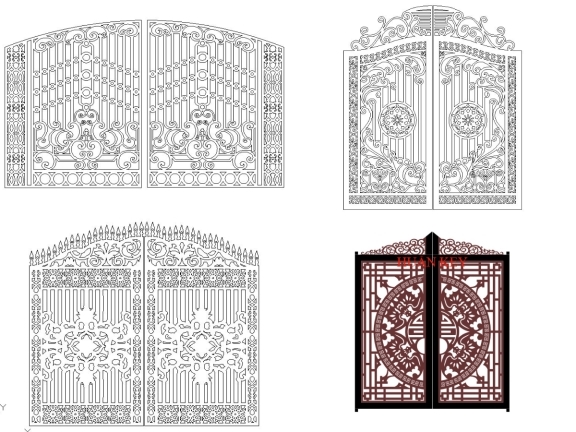 Trọn bộ 20 mẫu Cổng 2 cánh đơn giản giá rẻ nhất hiện nay