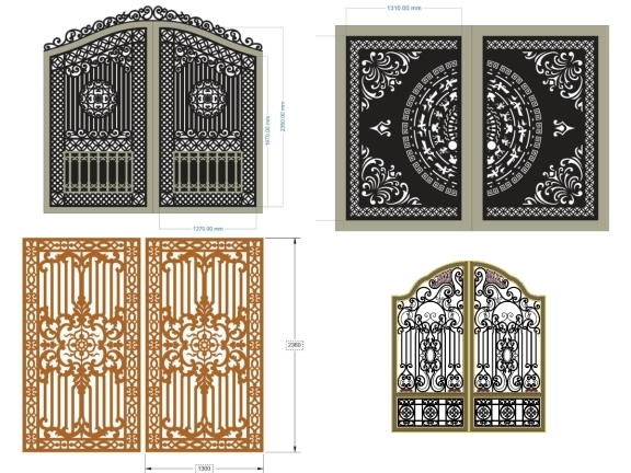 Bộ sưu tập 20 mẫu Cổng 2 cánh hot giá ưu đãi