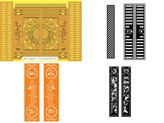 Bộ sưu tập 20 mẫu cổng 2 cánh tài lộc giá ưu đãi