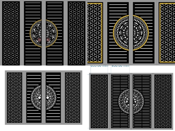 20+ Mẫu Cổng 4 Cánh Bông Tuyết CNC Hiện Đại