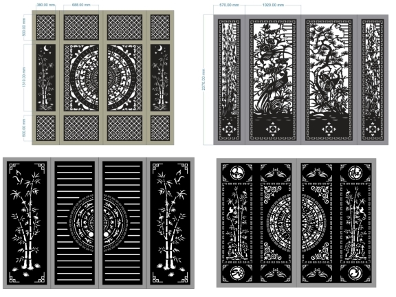 20 Mẫu Cổng Trúc CNC – Thanh Thoát, Gần Gũi, Dễ Ứng Dụng