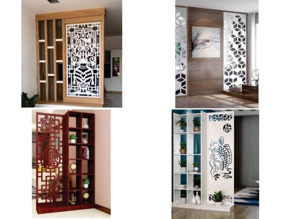 Tổng hợp 20 mẫu vách ngăn gỗ đẹp cho phòng khách, cầu thang và phòng thờ