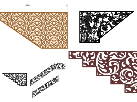 BST 30 mẫu Vách ngăn cầu thang