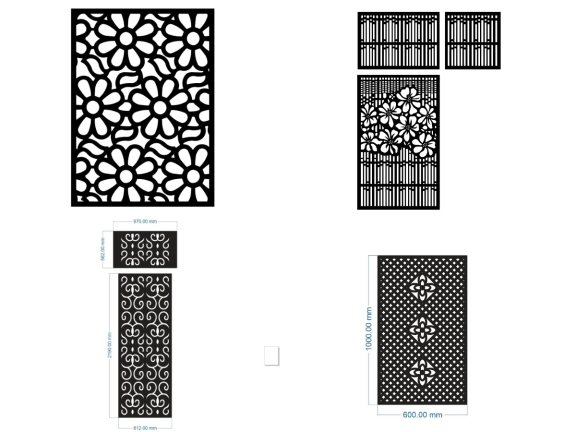 Catalogue 6 mẫu vách ngăn hoa CNC đẹp cho phòng khách