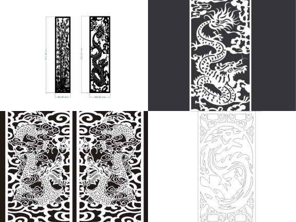 Catalogue 5 mẫu vách ngăn rồng đẹp mắt