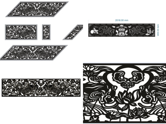 9 mẫu lan can cá CNC file DXF sắc nét dành cho thi công