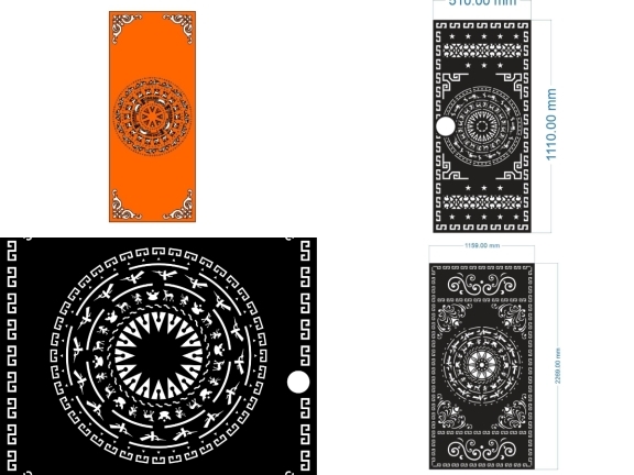 Tổng hợp bộ 10 mẫu Cổng 1 cánh trống đồng mới nhất