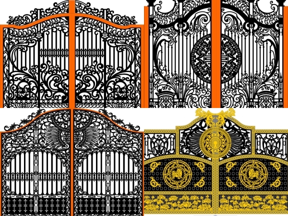 Bộ sưu tập 5 mẫu cổng 2 cánh có vòm đẹp