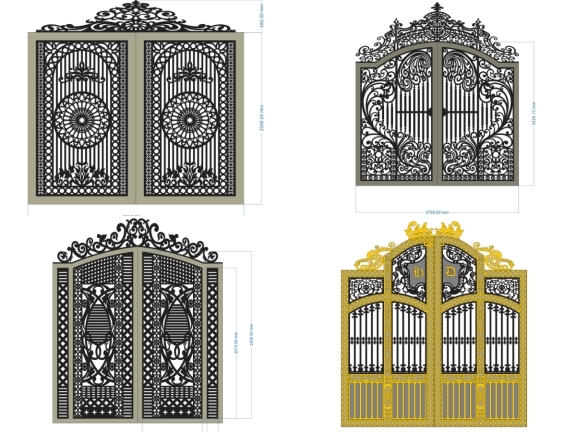 Tải trọn bộ 10 mẫu Cổng 2 cánh đẹp mắt nhất