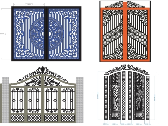 Tổng hợp bộ 10 mẫu Cổng 2 cánh mới nhất hiện nay