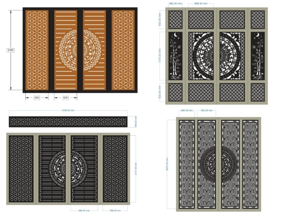 Tổng hợp 10 mẫu Cổng 4 cánh mới nhất hiện nay