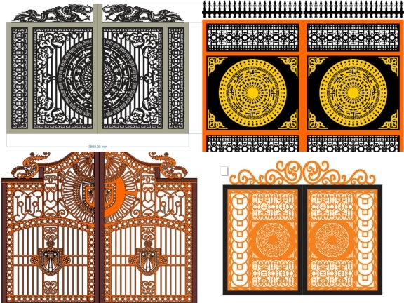 Bộ 5 mẫu cổng biệt thự sang trọng