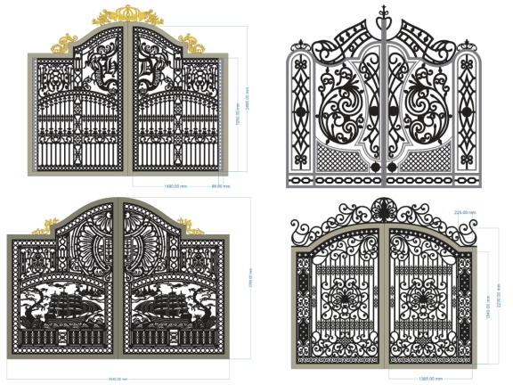 Bộ 5 mẫu cổng biệt thự giá rẻ nhất